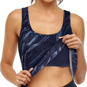 Cestyle Womens Tank Tops with Built in Bras Racerback Yoga Workout Sports Activewear