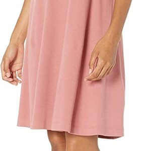Daily Ritual Women’s Plus Size Pima Cotton and Modal Short-Sleeve Scoop Neck Dress