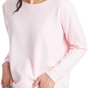 Hanes Women’s Crewneck Sweatshirt, EcoSmart Fleece Women’s Pullover Sweatshirt, Sweatshirt for Women