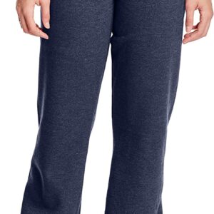Hanes Women’s Sweatpants, EcoSmart Fleece Sweatpants, Cotton-Blend Fleece Sweats, Mid-Weight Open Bottom Sweatpants for Women