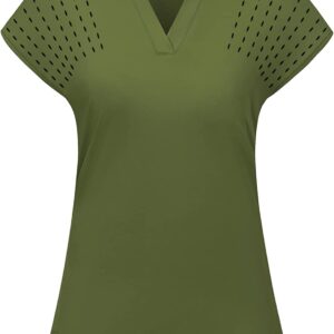 Moydan Women’s Golf Polo Shirts Lightweight Moisture Wicking Tennis Athletic T Shirts