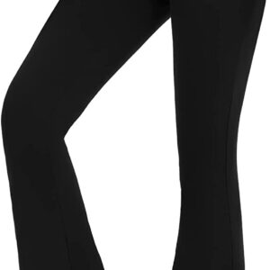 Women’s Bootcut Yoga Pants – Flare Leggings for Women High Waisted Crossover Workout Lounge Bell Bottom Jazz Dress Pants