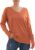 Jouica Women’s Casual Lightweight V Neck Batwing Sleeve Knit Top Loose Pullover Sweater