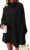 LILLUSORY Womens Turtleneck Oversized Long Batwing Sleeve Fall Sweater 2022 Plus Size Tunic Pullover Ribbed Knit Dresses