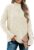 MEROKEETY Women’s Long Sleeve Turtleneck Cozy Knit Sweater Casual Loose Pullover Jumper Tops