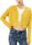 Satuun Women’s Long Sleeve Cropped Cardigan V Neck Solid Button Down Knit Bolero Shrugs